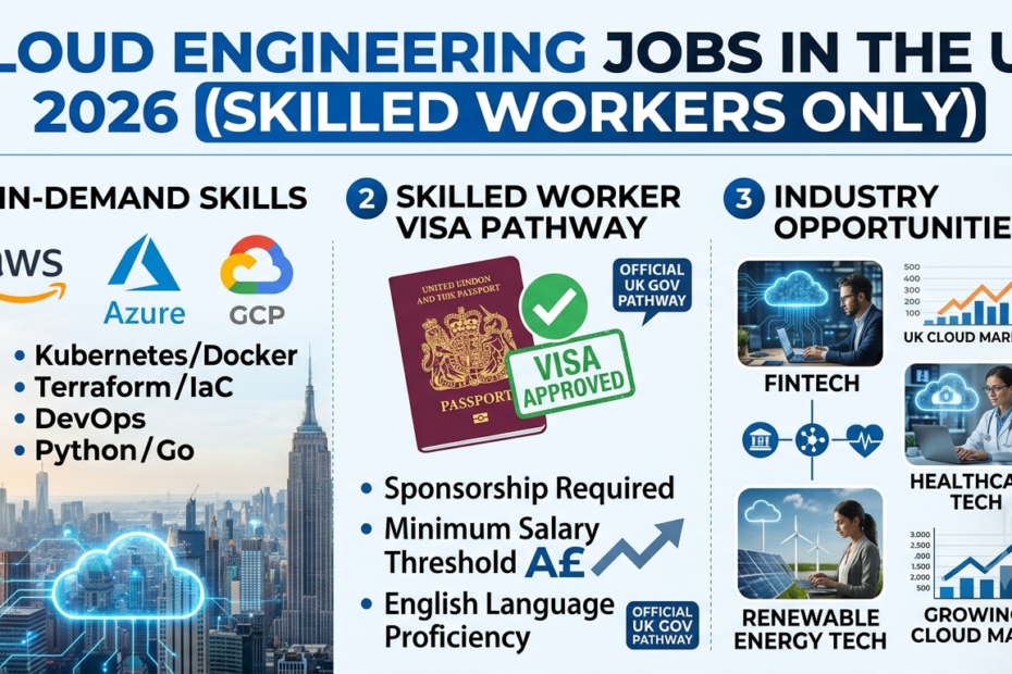 Cloud Engineering Jobs in the UK 2026 (Skilled Workers Only)