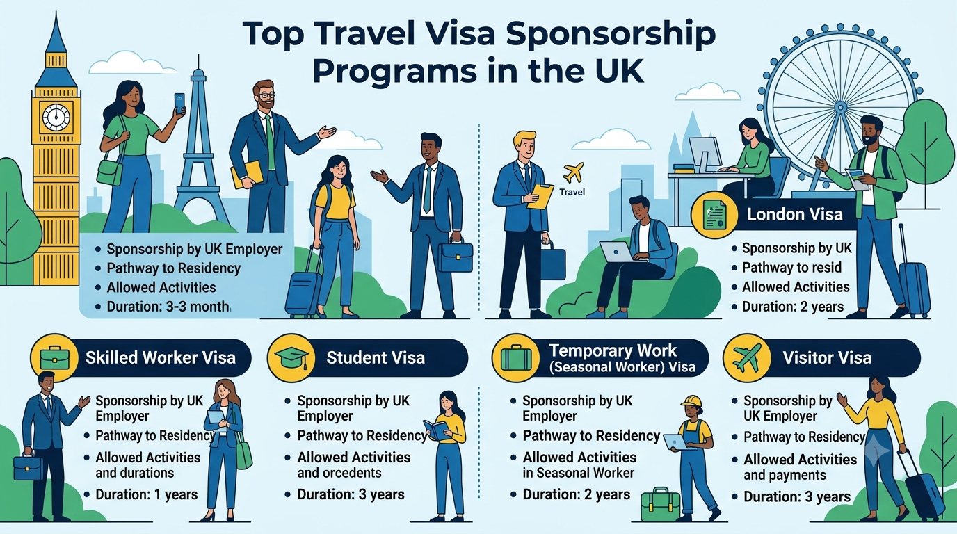 Top Travel Visa Sponsorship Programs in the UK