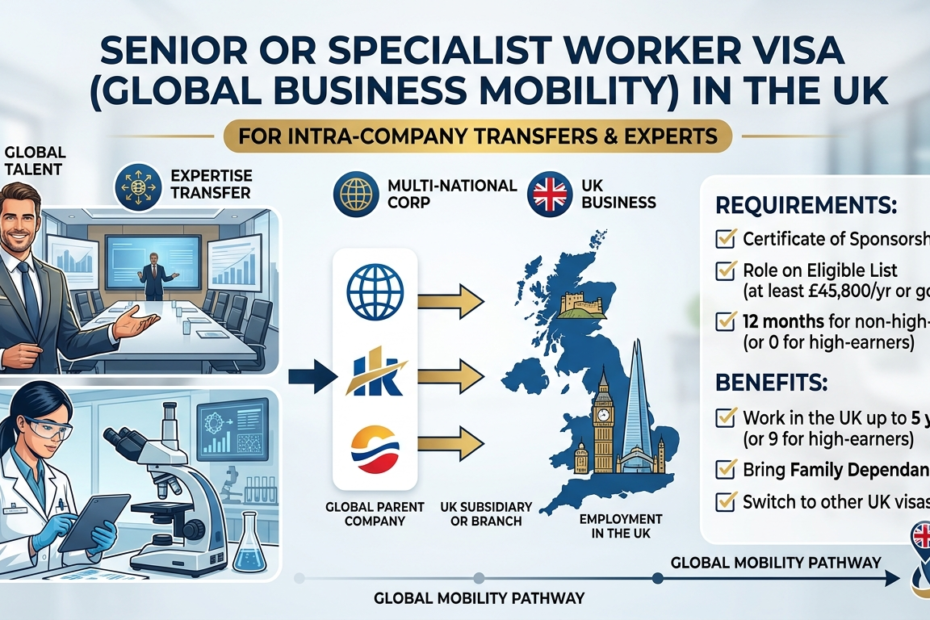 Senior or Specialist Worker Visa (Global Business Mobility) in the UK